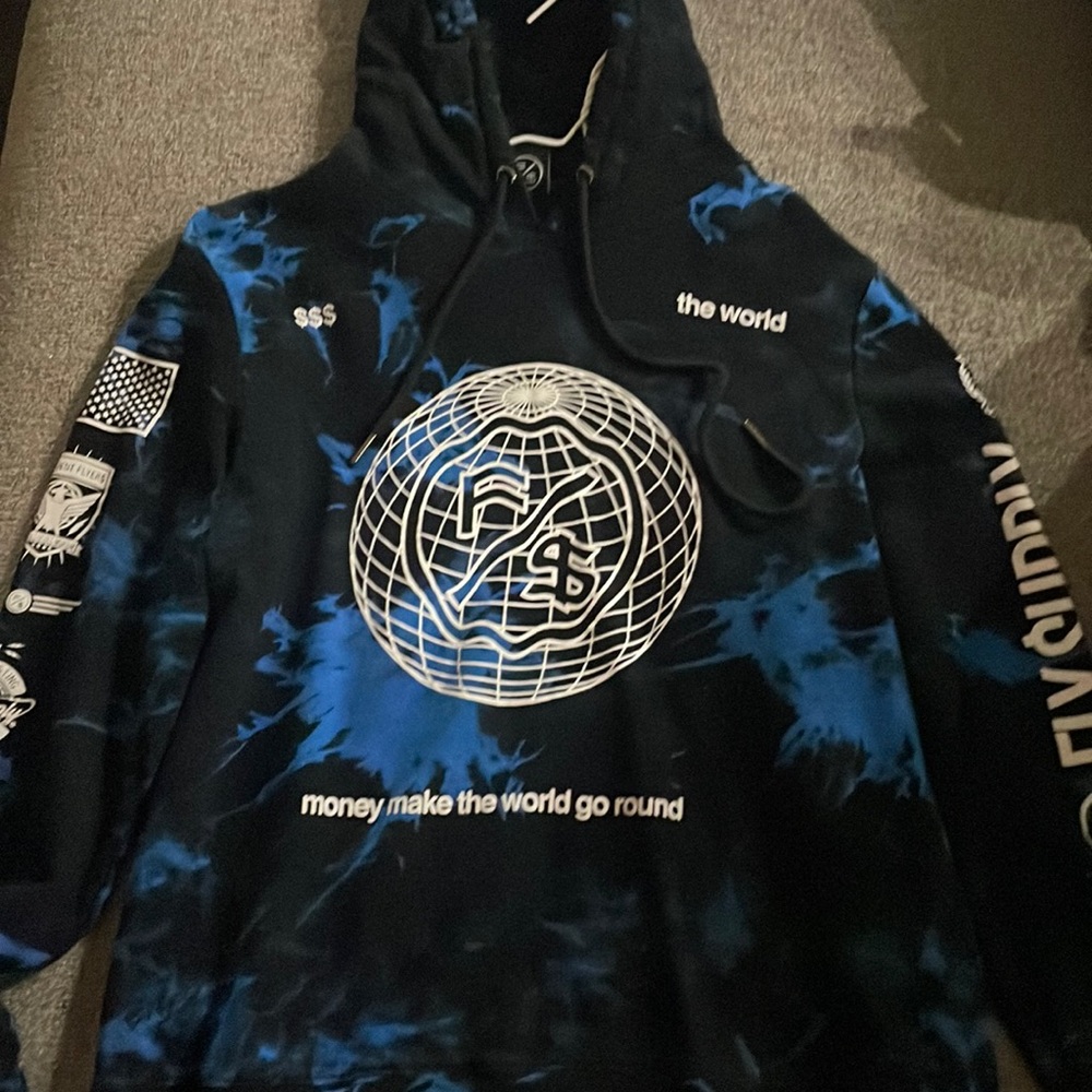 Fly supply S/F graphic hoodie large